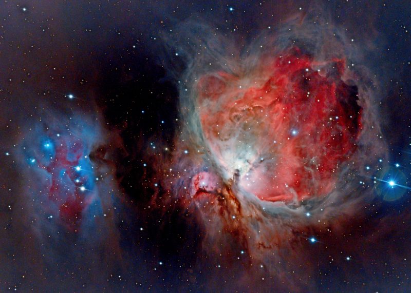 The Orion Nebula (M42), a bright emission nebula